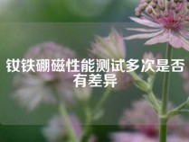 钕铁硼磁性能测试多次是否有差异