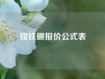 钕铁硼报价公式表