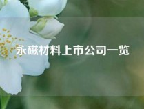 永磁材料上市公司一览