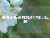 钕铁硼永磁材料不电镀可以吗