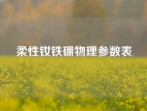 柔性钕铁硼物理参数表