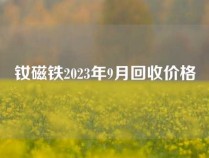 钕磁铁2023年9月回收价格