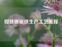 钕铁硼磁铁生产工艺流程