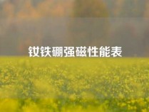 钕铁硼强磁性能表