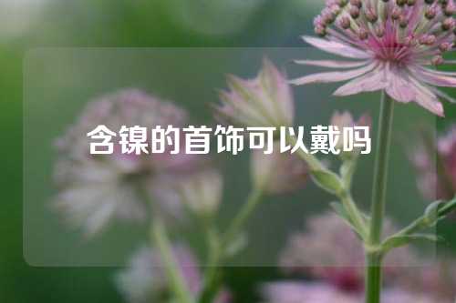 含镍的首饰可以戴吗