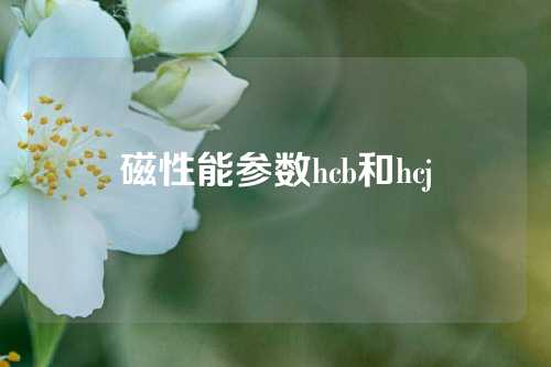 磁性能参数hcb和hcj