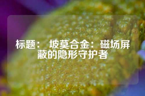 标题： 坡莫合金：磁场屏蔽的隐形守护者